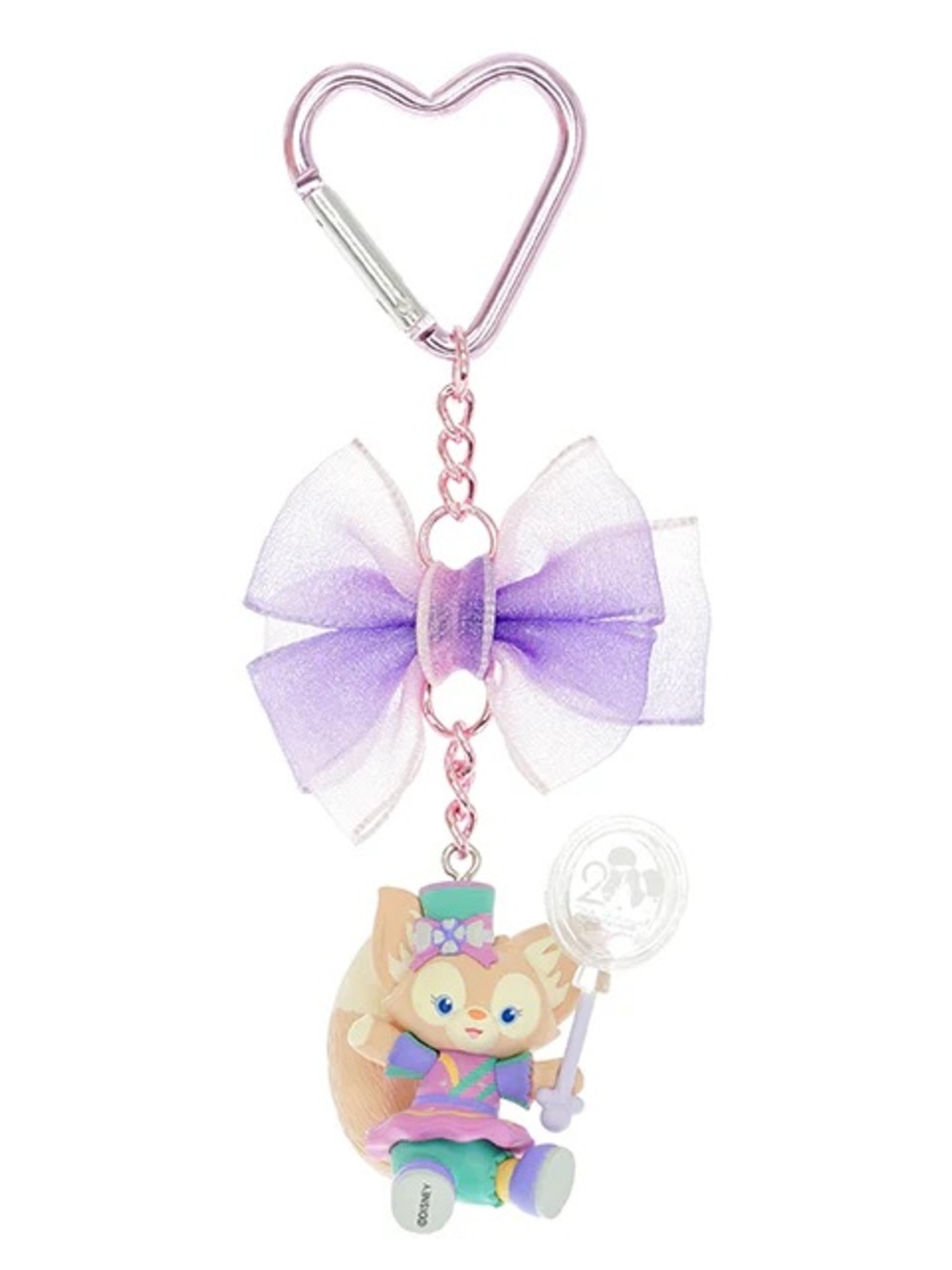 BNWT HK Disneyland 20th Anniv Celebration Duffy & Friends keychains - Linabell